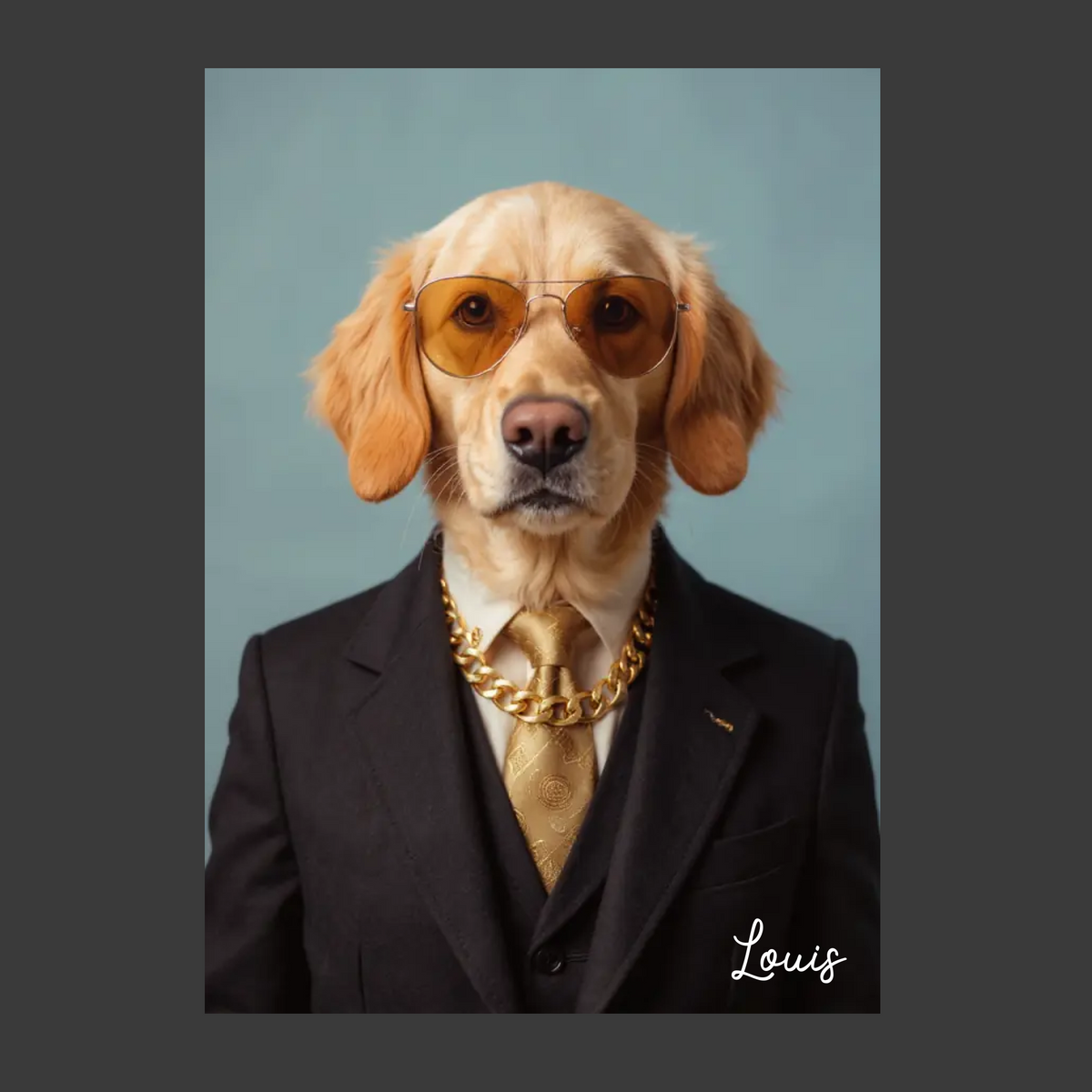Haustier Portrait im Anzug - Dein Hund als Gentleman