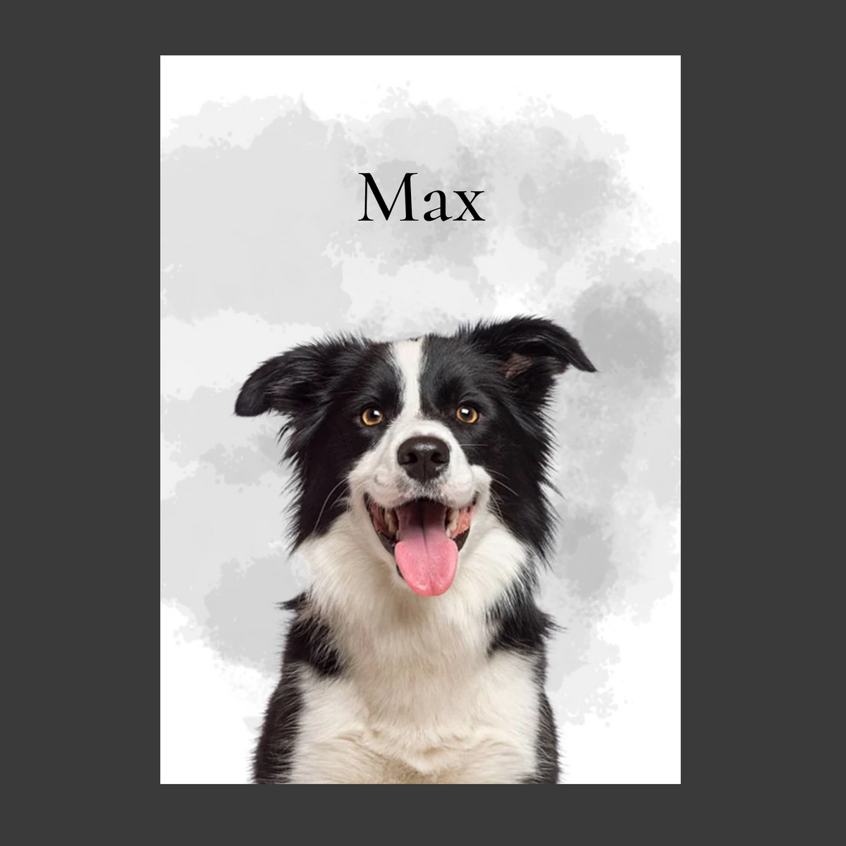 Hunde-Poster mit Hintergrundentfernung - Dein Hund im Fokus